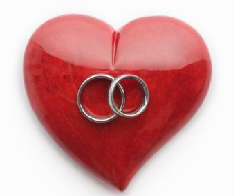 love silver wedding ring